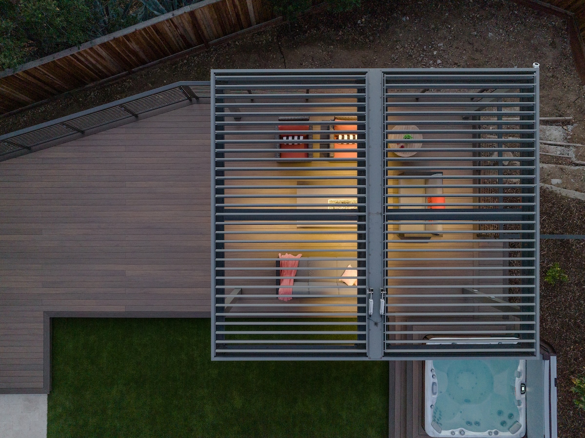 motorized pergola louvers - StruXure Pergolas In Northern California - Smart motorized Pergolas for Homeowners, contractors, and businesses