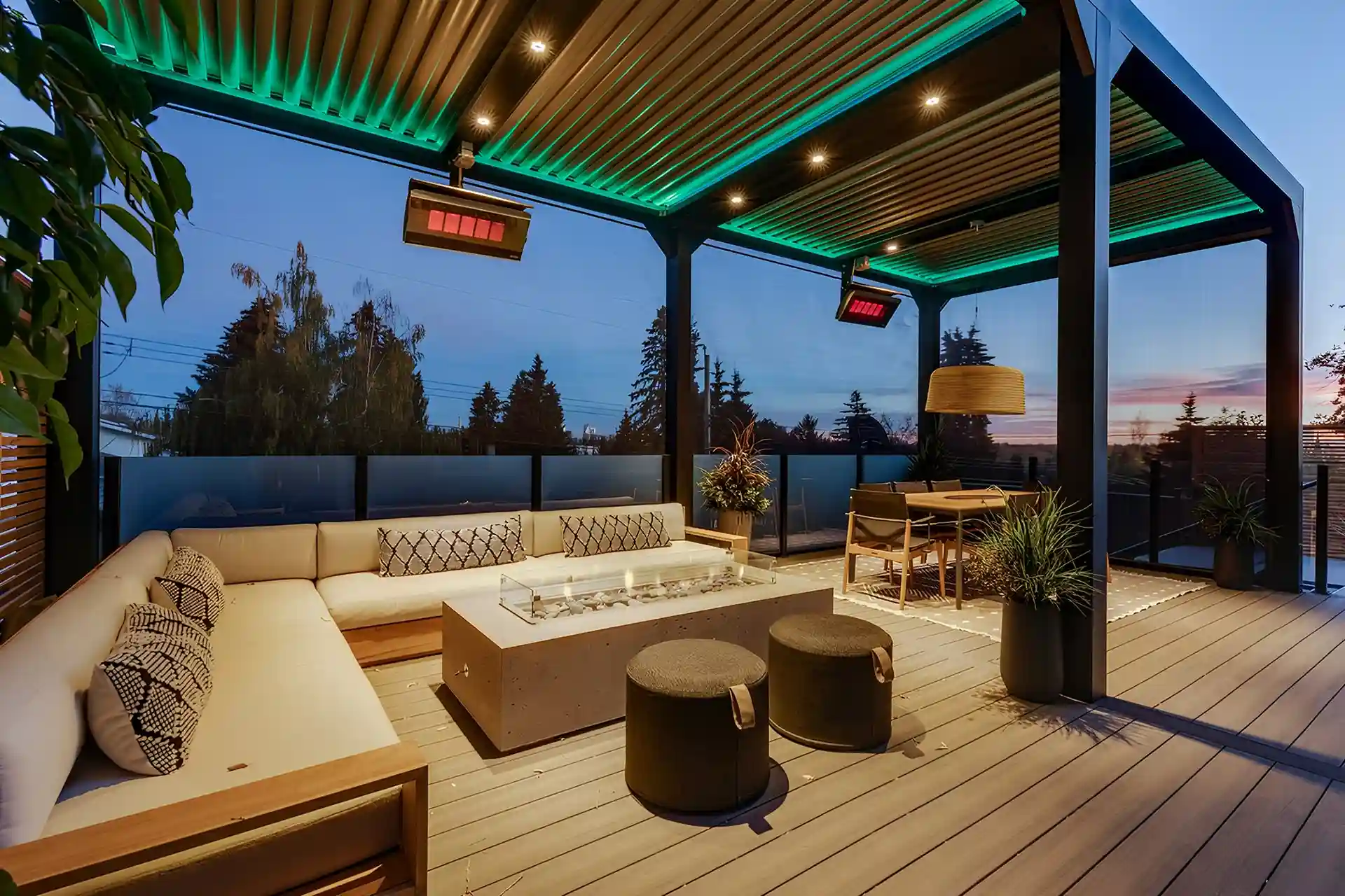 Modern pergola design in northern california